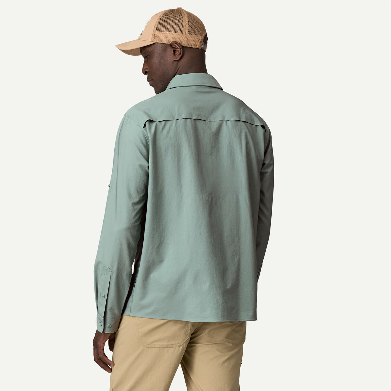 Patagonia L/S Self Guided Sun Shirt Thermal Blue - The Sporting Lodge