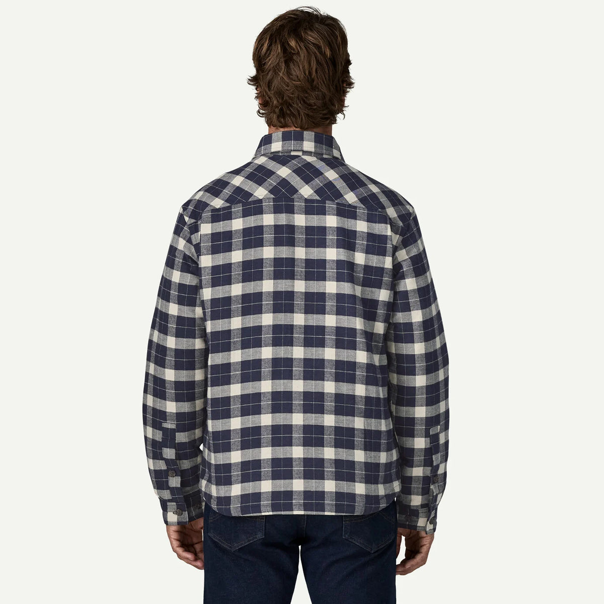 Patagonia Lightweight Insulated Fjord Flannel Shirt Evergreen Fjord / Smolder Blue