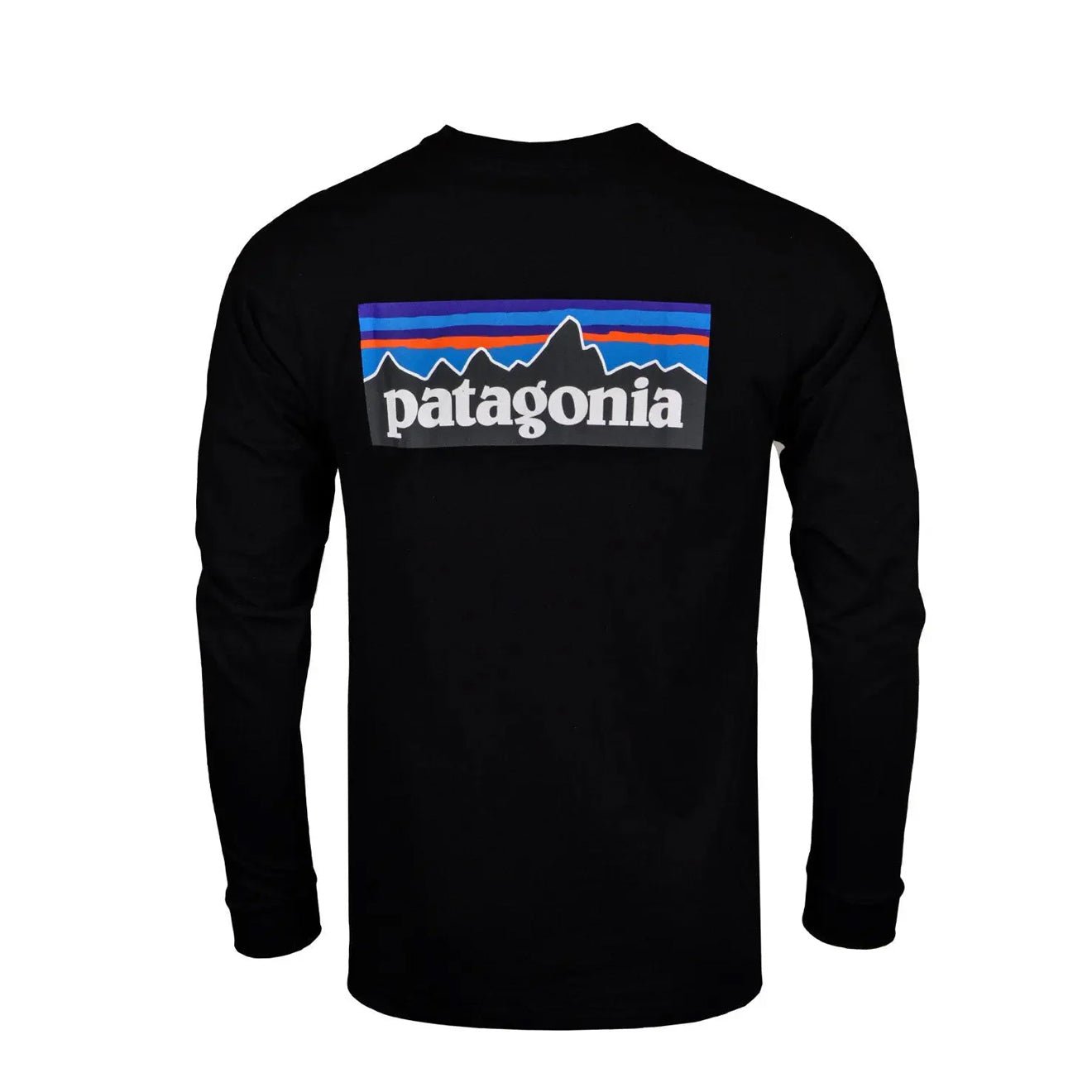 Patagonia Long Sleeve P - 6 Logo Responsibili - Tee Black - The Sporting Lodge