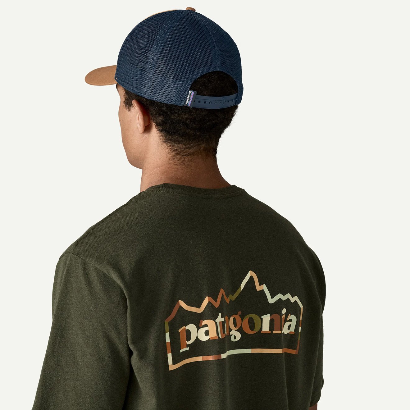 Patagonia P-6 Logo LoPro Trucker Hat Talon Gold - The Sporting Lodge