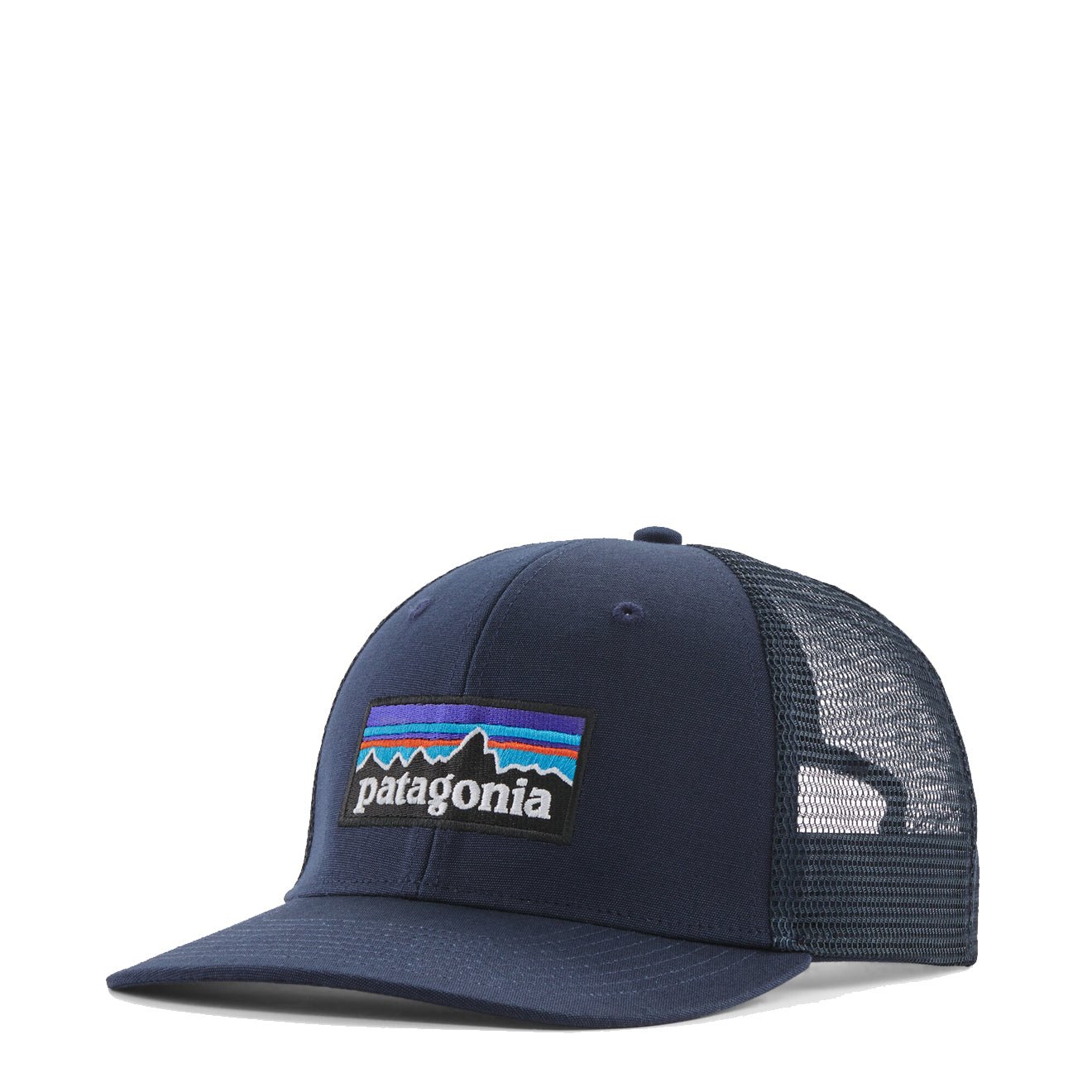 Patagonia P - 6 Logo Trucker Hat New Navy - The Sporting Lodge