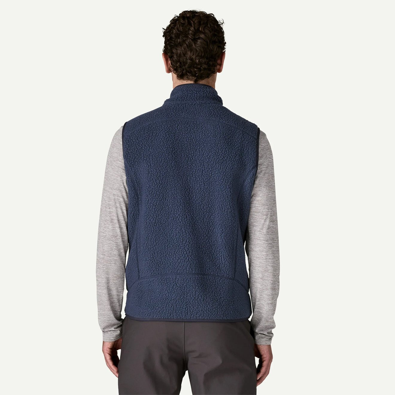 Patagonia Retro Pile Fleece Vest New Navy w/Sunken Blue - The Sporting Lodge