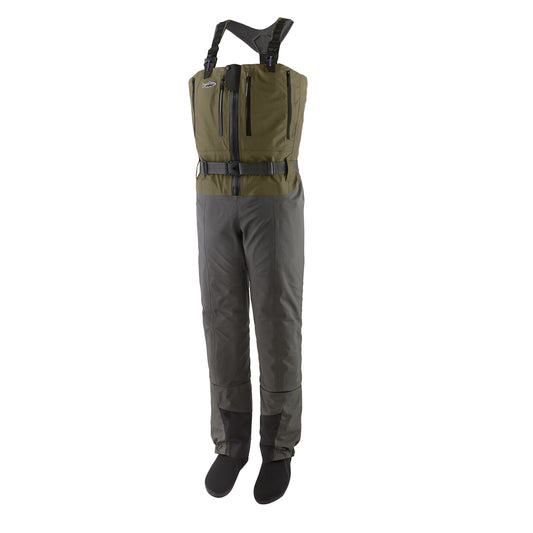 Patagonia Swiftcurrent Expedition Zip Front Waders Basin Green - The Sporting Lodge