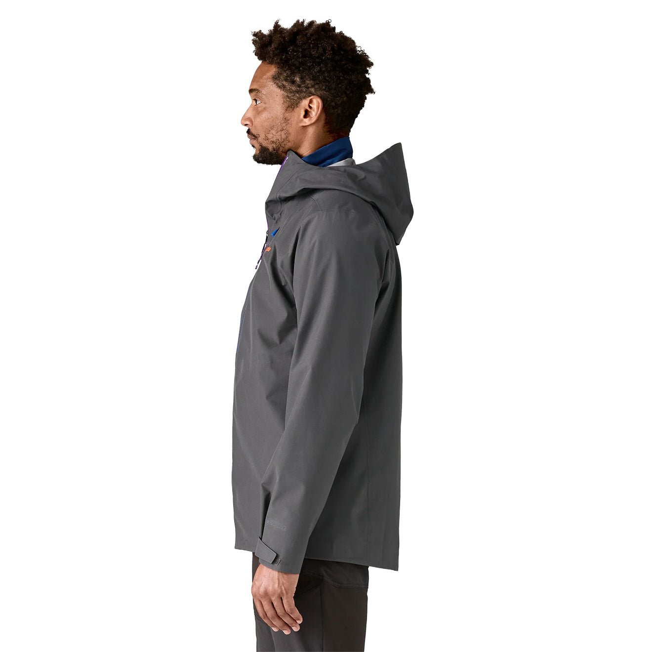 Patagonia Triolet Jacket Forge Grey w/P6 Blue - The Sporting Lodge