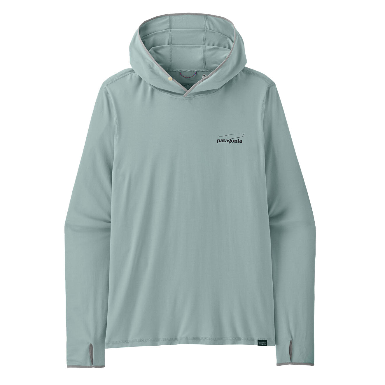 Patagonia Tropic Comfort Natural Graphic Hoody Casting Logo / Thermal Blue - The Sporting Lodge