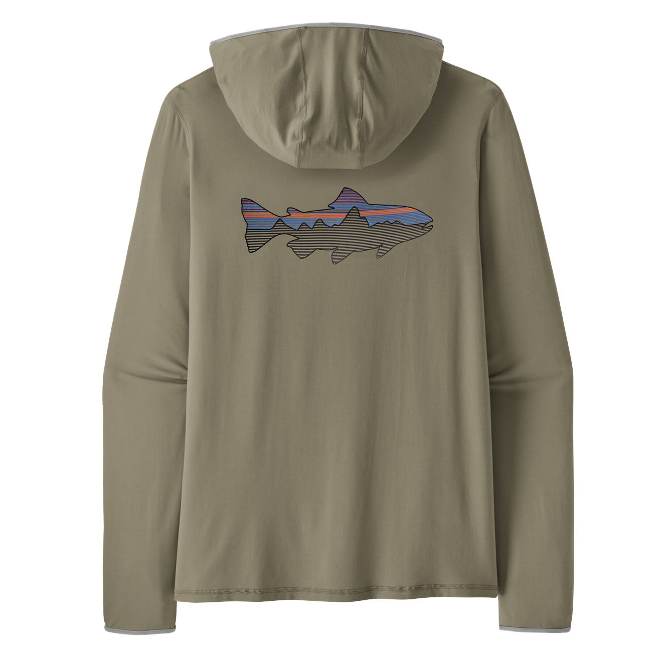 Patagonia Tropic Comfort Natural Graphic Hoody Fitz Roy Trout / River Rock Green - The Sporting Lodge