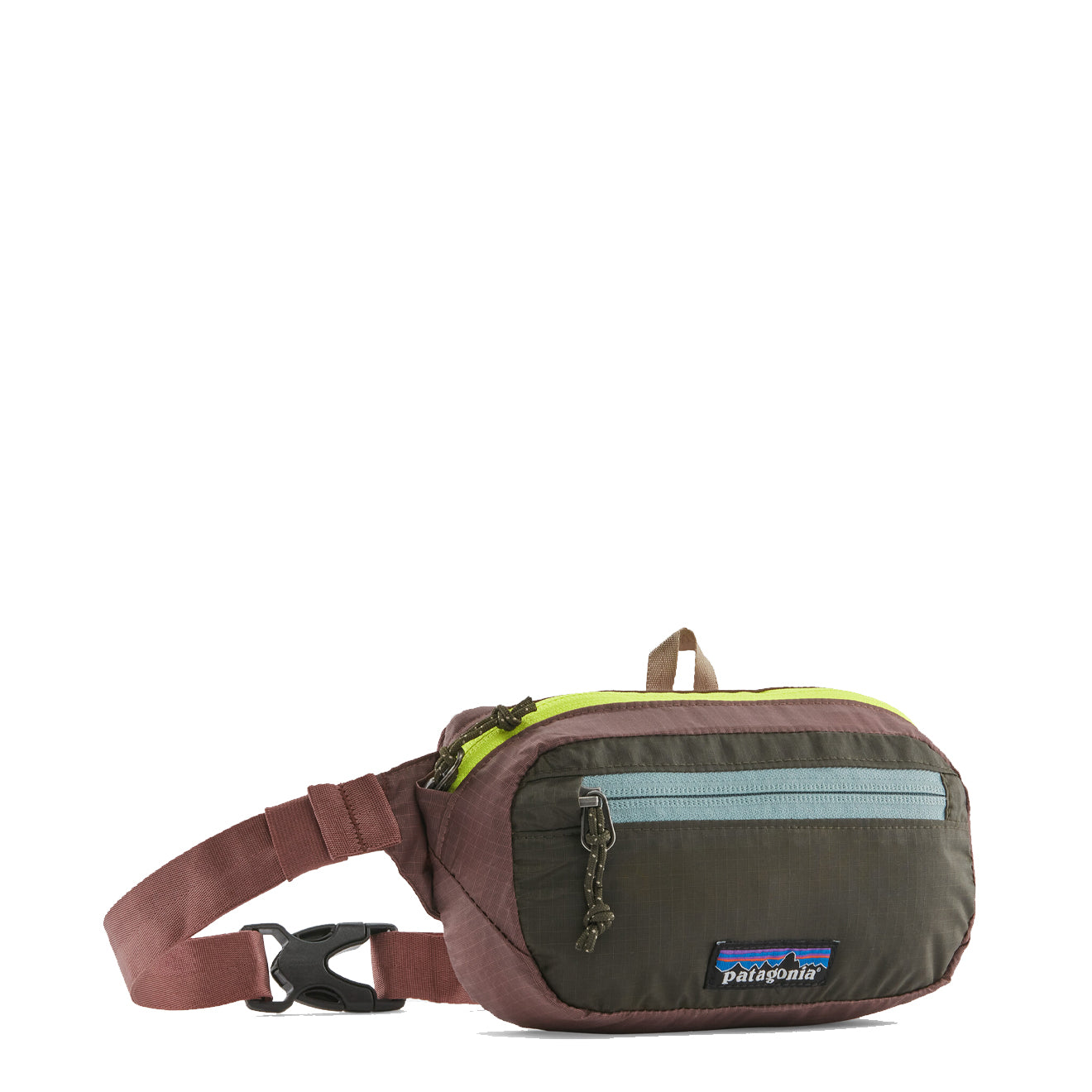 Patagonia Ultralight Black Hole Mini Hip Pack Patchwork / Pine Needle Green - The Sporting Lodge