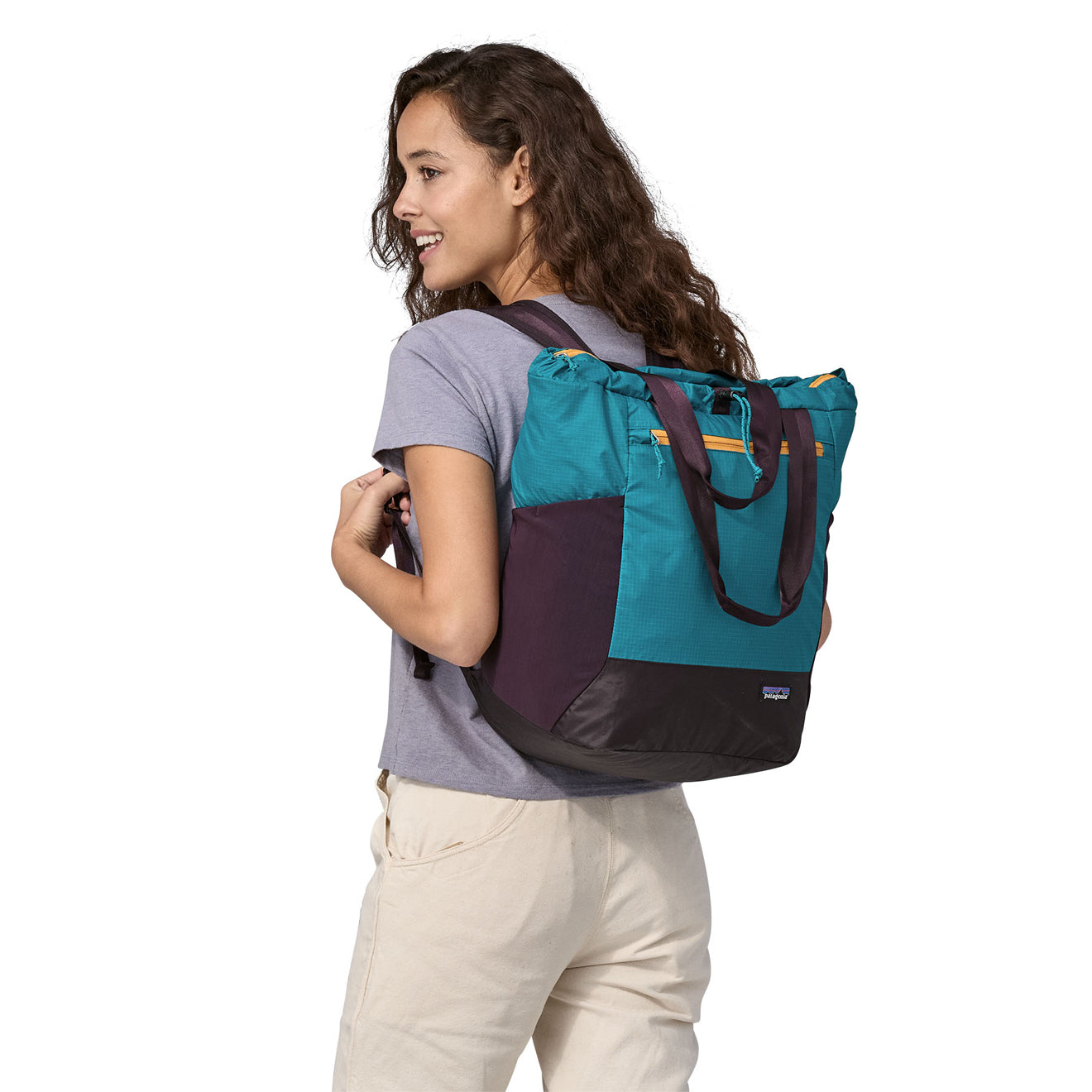 Patagonia Ultralight Black Hole Tote Pack Obsidian Plum