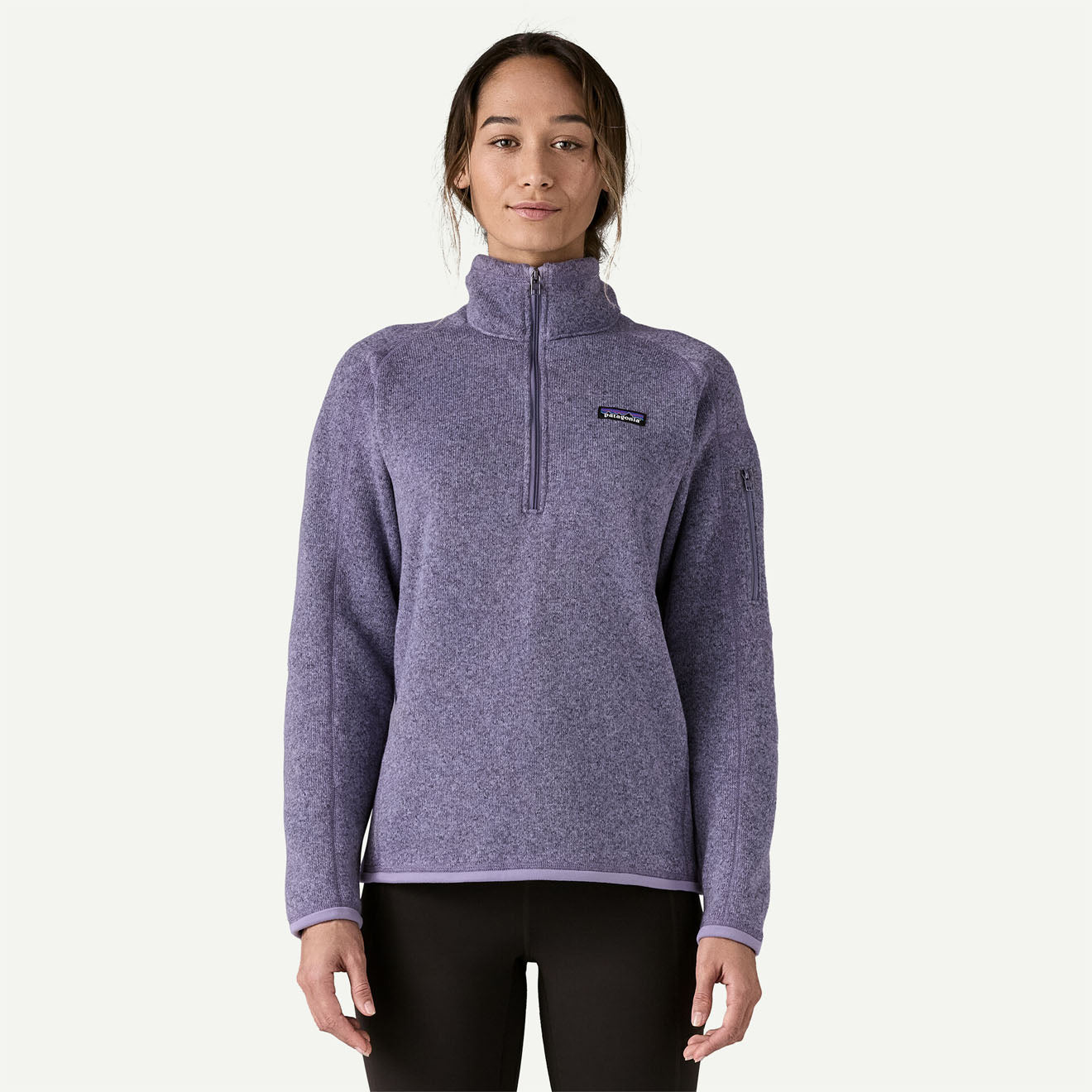 Patagonia Womens Better Sweater 1/4 Zip Concrete Purple - The Sporting Lodge