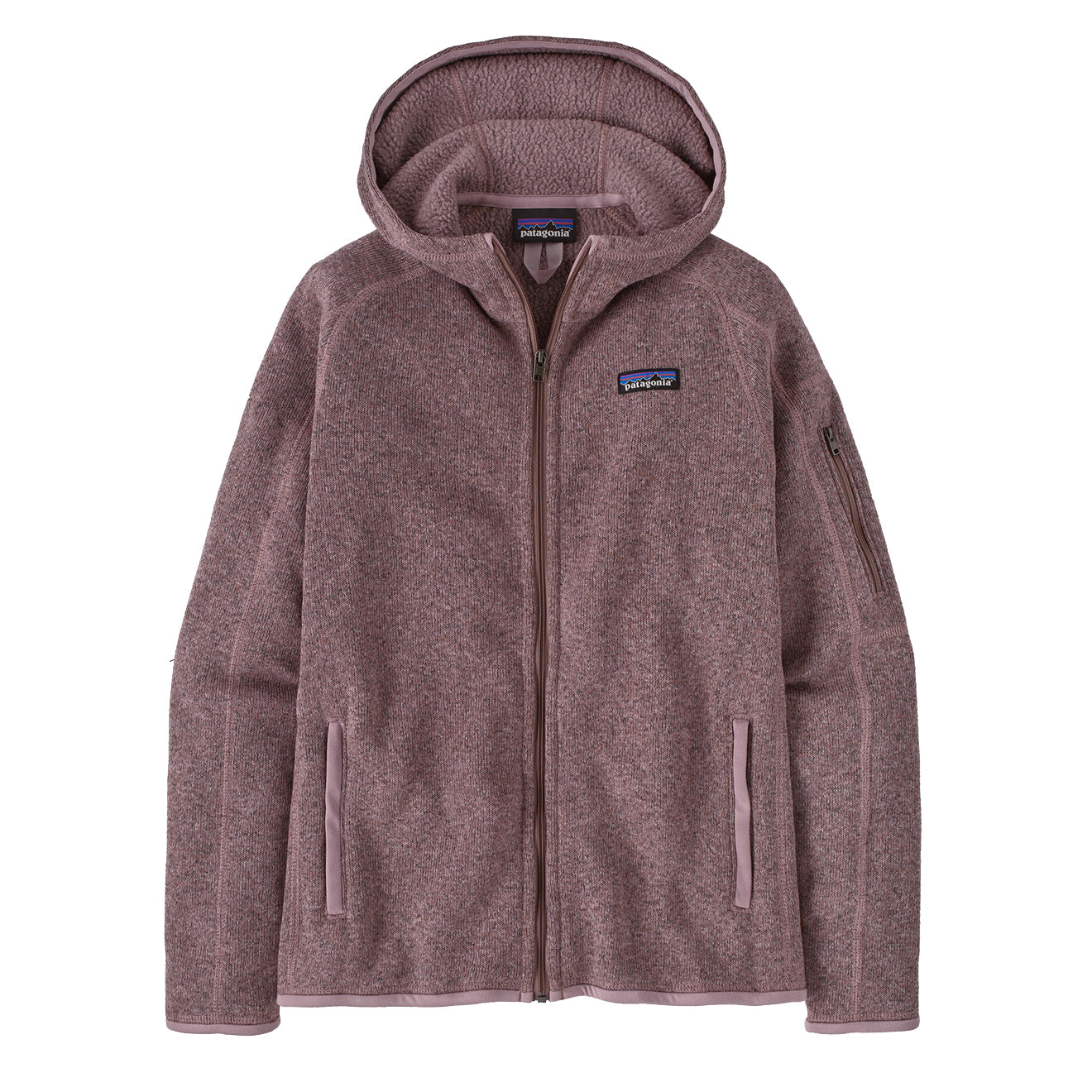 Patagonia Womens Better Sweater Hoody Stormy Mauve - The Sporting Lodge