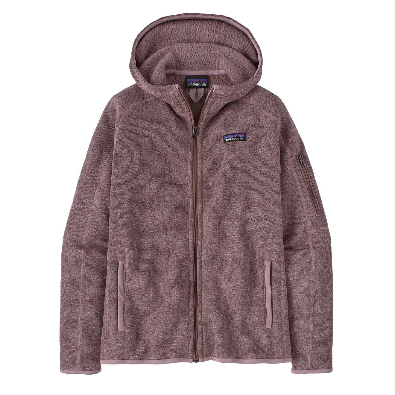 Patagonia Womens Better Sweater Hoody Stormy Mauve - The Sporting Lodge