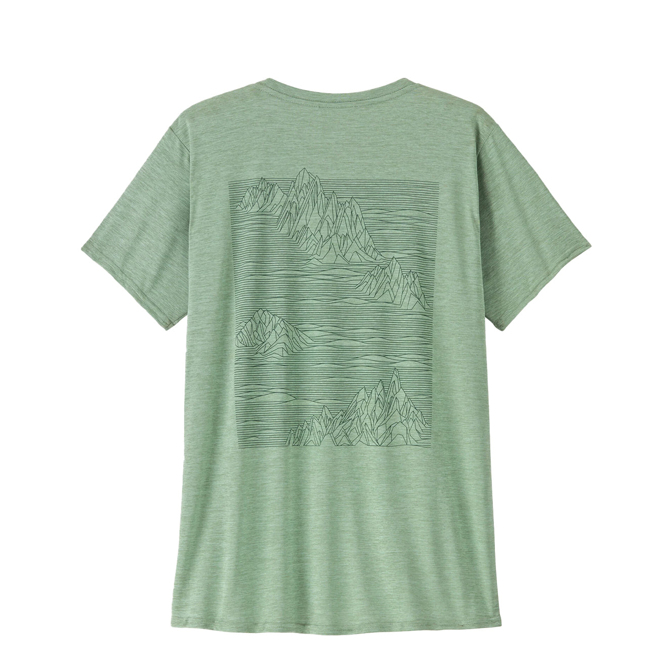 Patagonia Womens Capilene Cool Daily Graphic Shirt Strataspire Ellwood Green X-Dye