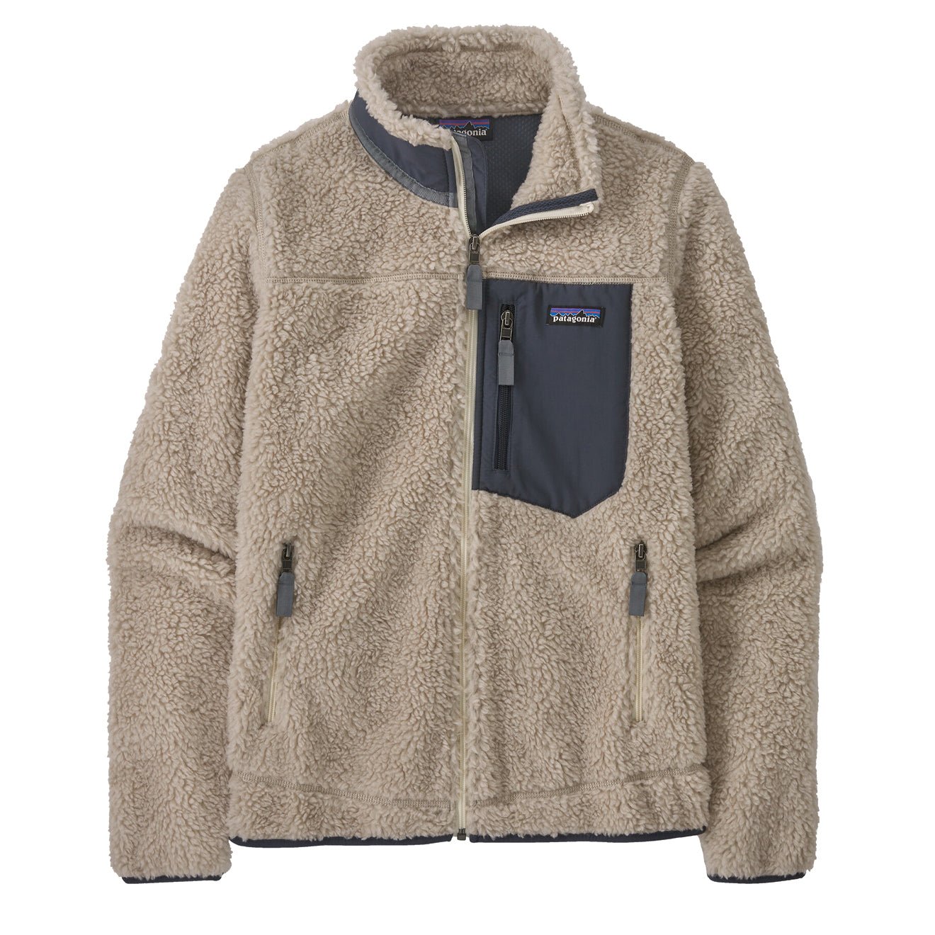 Patagonia Womens Classic Retro - X Jacket Natural / Smolder Blue - The Sporting Lodge