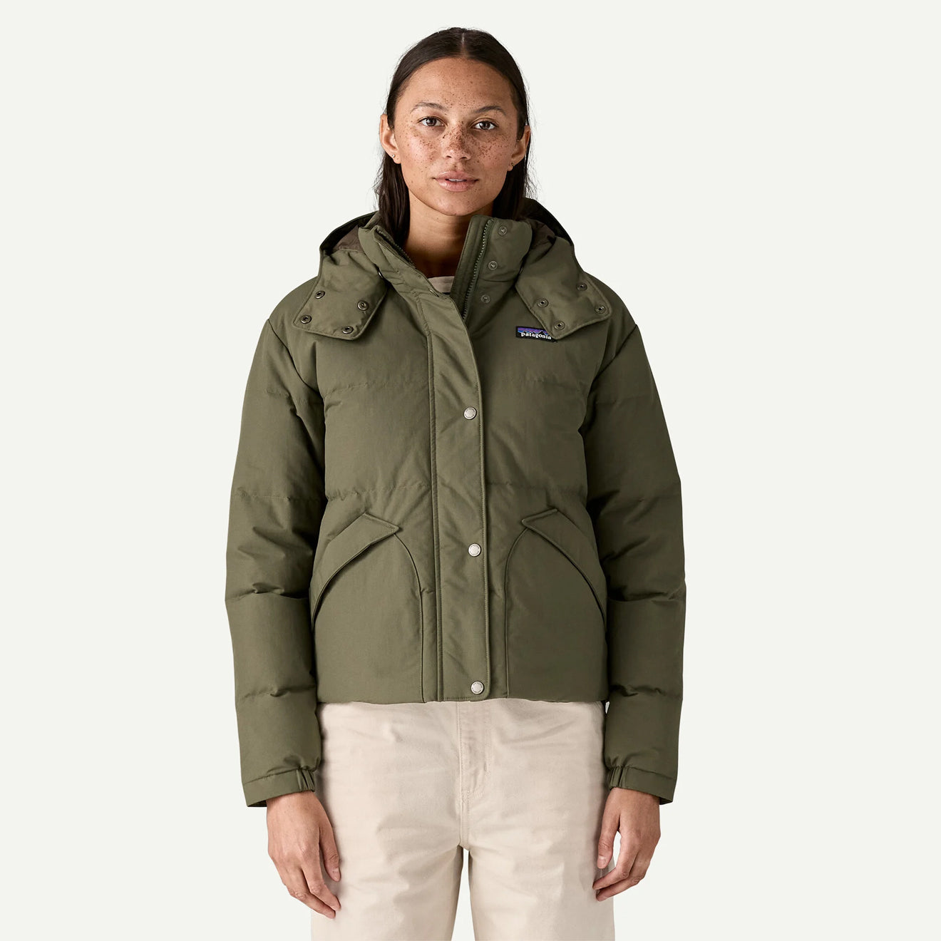Patagonia Womens Downdrift Jacket Basin Green