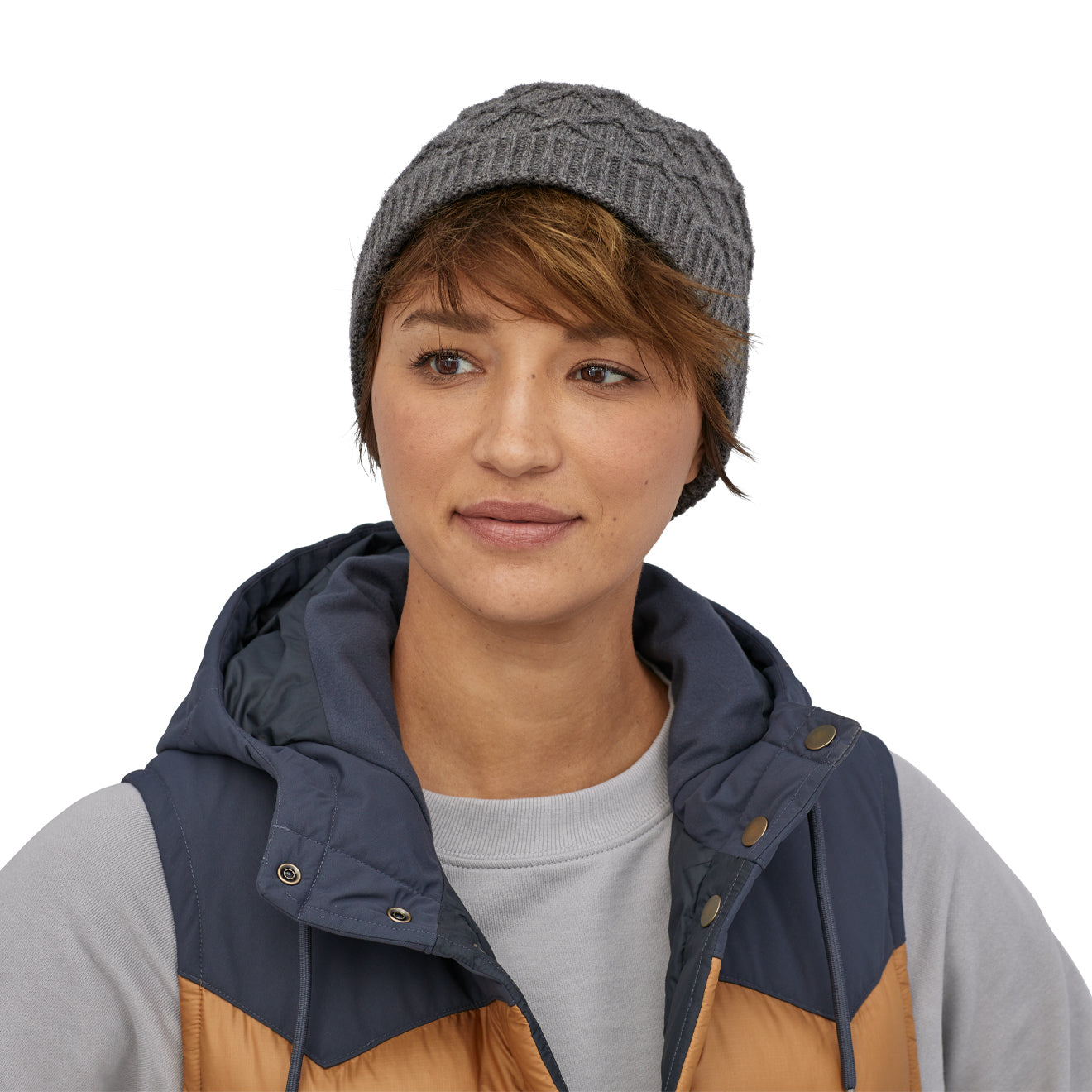 Patagonia Womens Honeycomb Knit Beanie Noble Grey - The Sporting Lodge