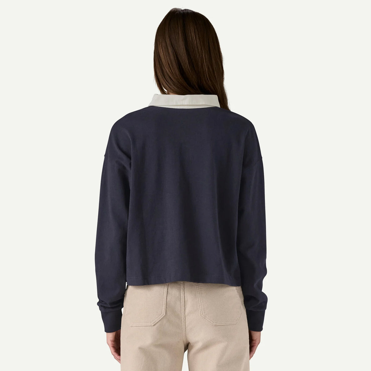 Patagonia Womens L/S Rugby Shirt Wide Stripe / Berry Fig