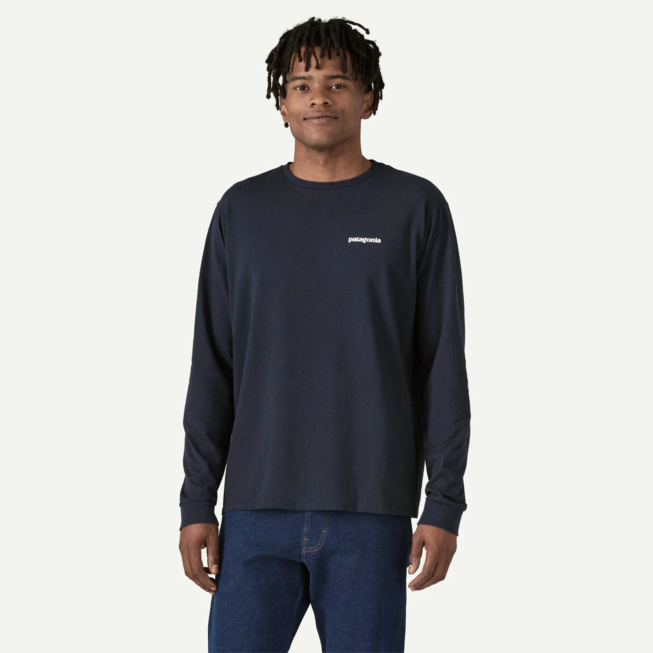 Patagonia L/S P-6 Logo Responsibili-Tee New Navy