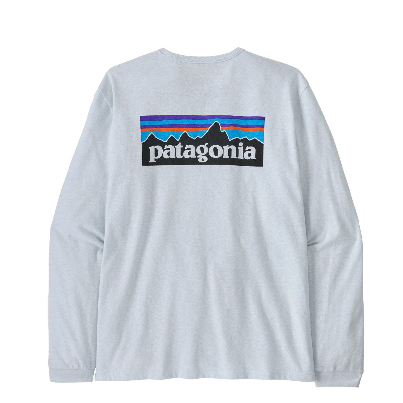 Patagonia Womens L/S P-6 Logo Responsibili-Tee White