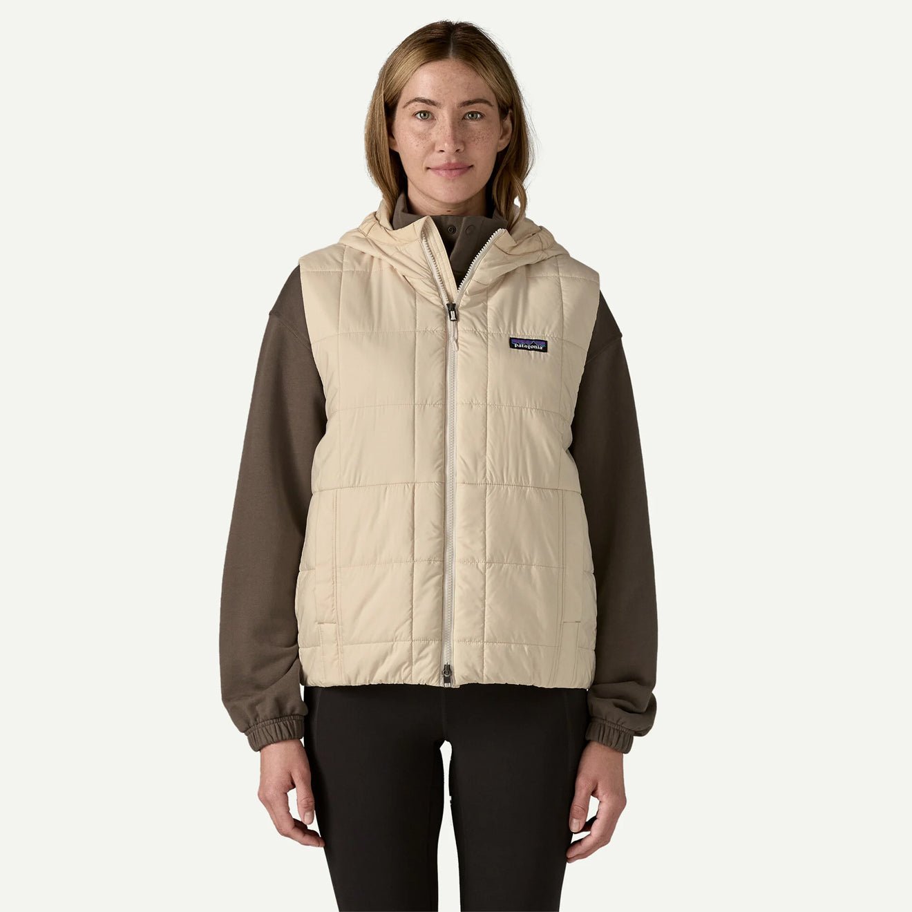 Patagonia Womens Light Gust Hooded Vest Black - The Sporting Lodge
