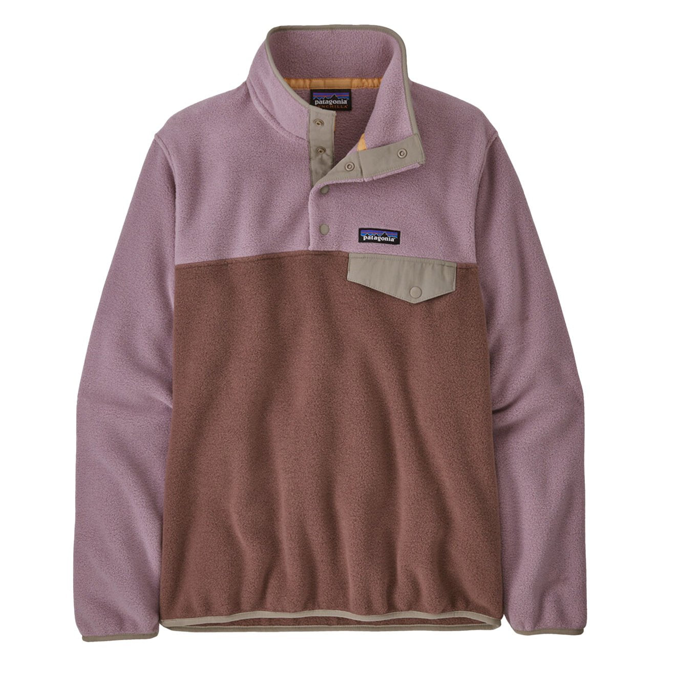 Patagonia Womens Lightweight Synch Snap - T Pullover Dulse Mauve - The Sporting Lodge