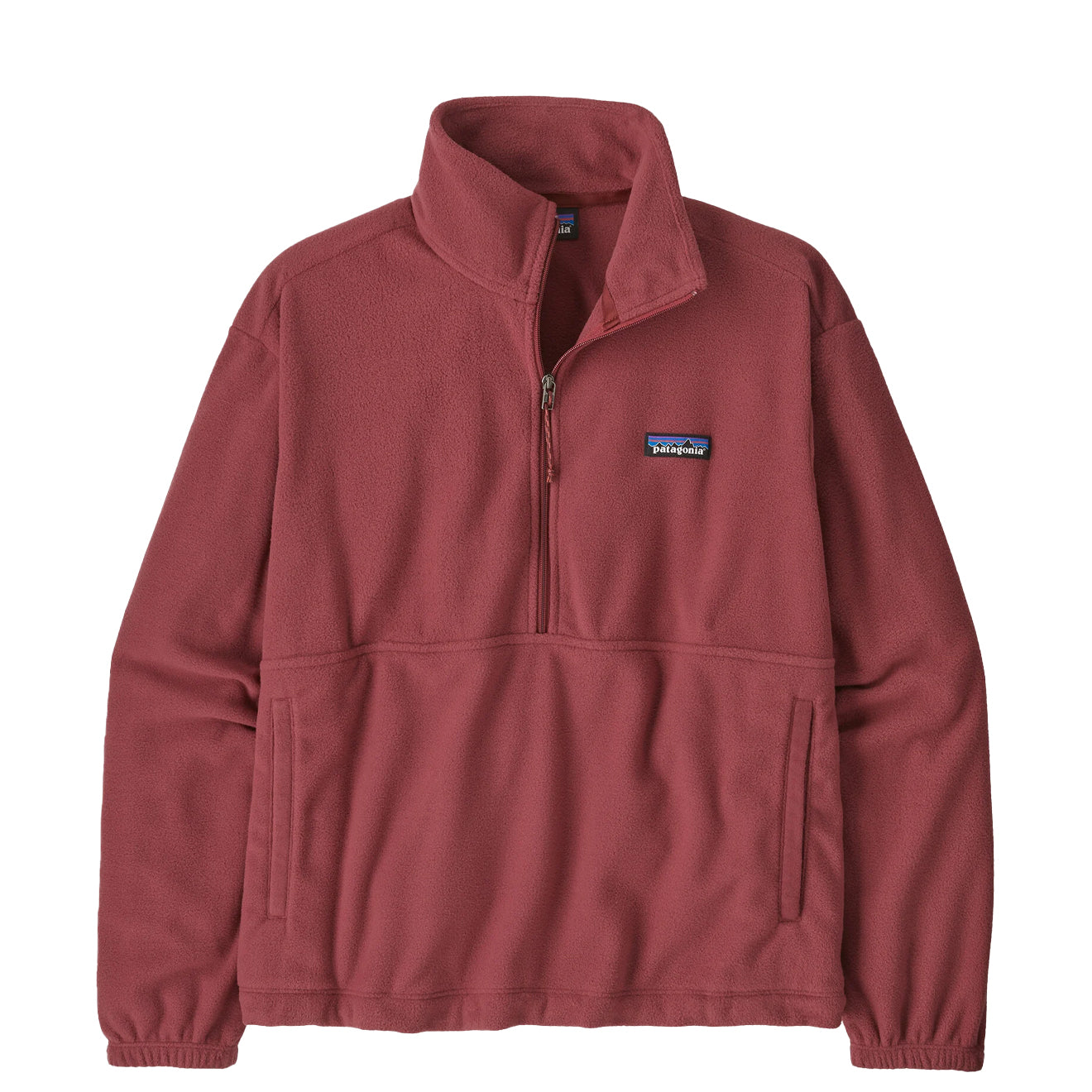 Patagonia Womens Micro D 1/2 Zip Fleece Pullover Sequoia Red