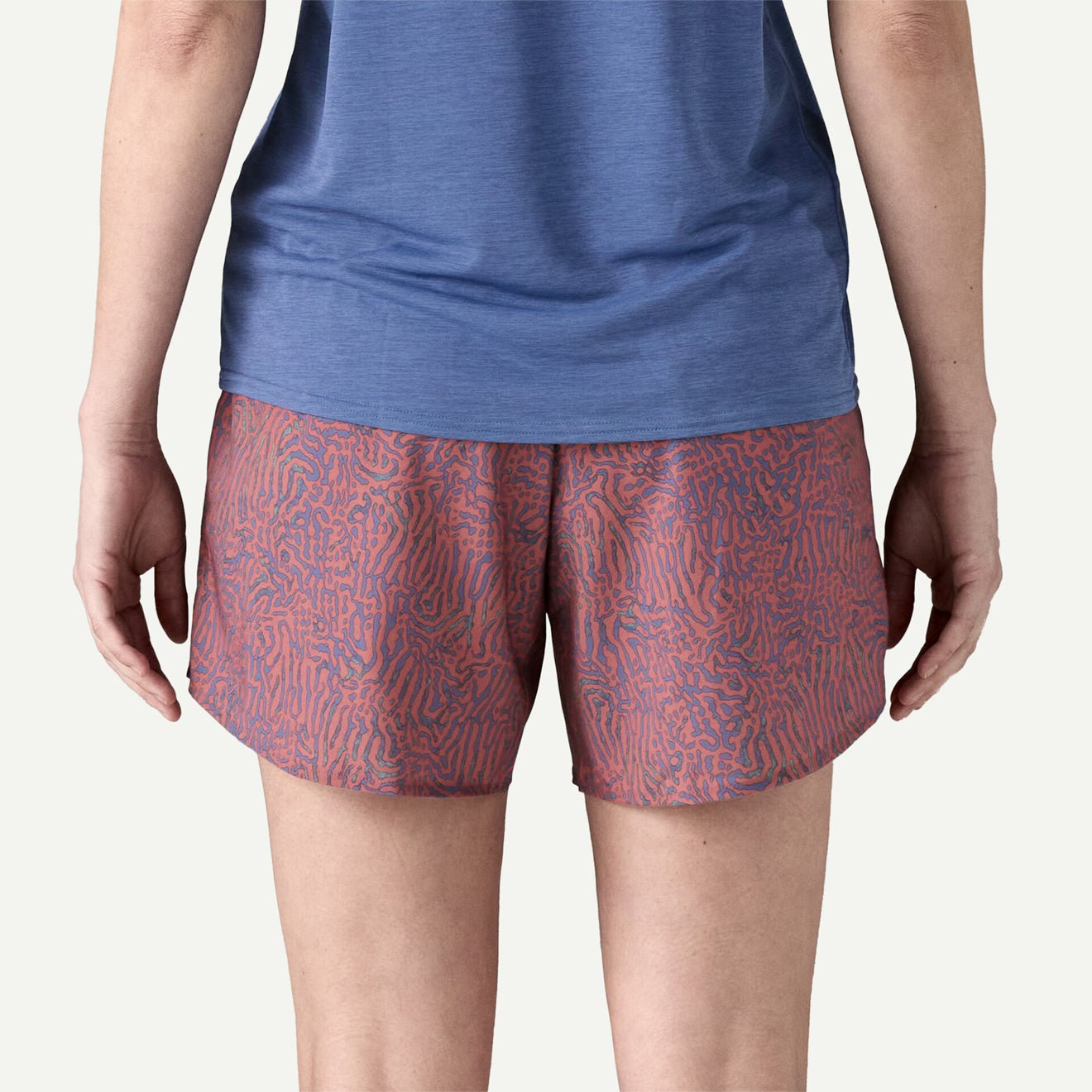 Patagonia Womens Multi Trails Shorts 5 1/2" Sea Run Potters Red - The Sporting Lodge