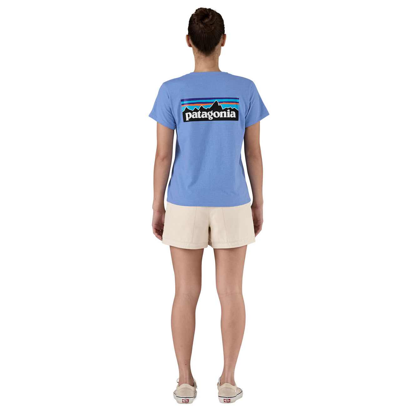 Patagonia Womens P-6 Logo Responsibili-Tee Abundant Blue