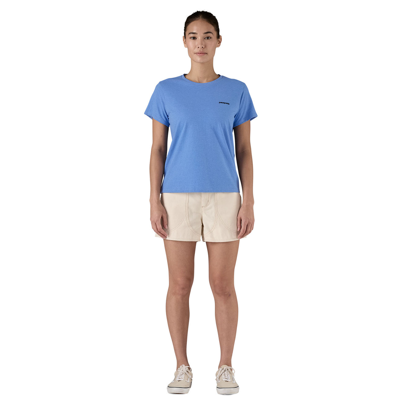 Patagonia Womens P-6 Logo Responsibili-Tee Abundant Blue