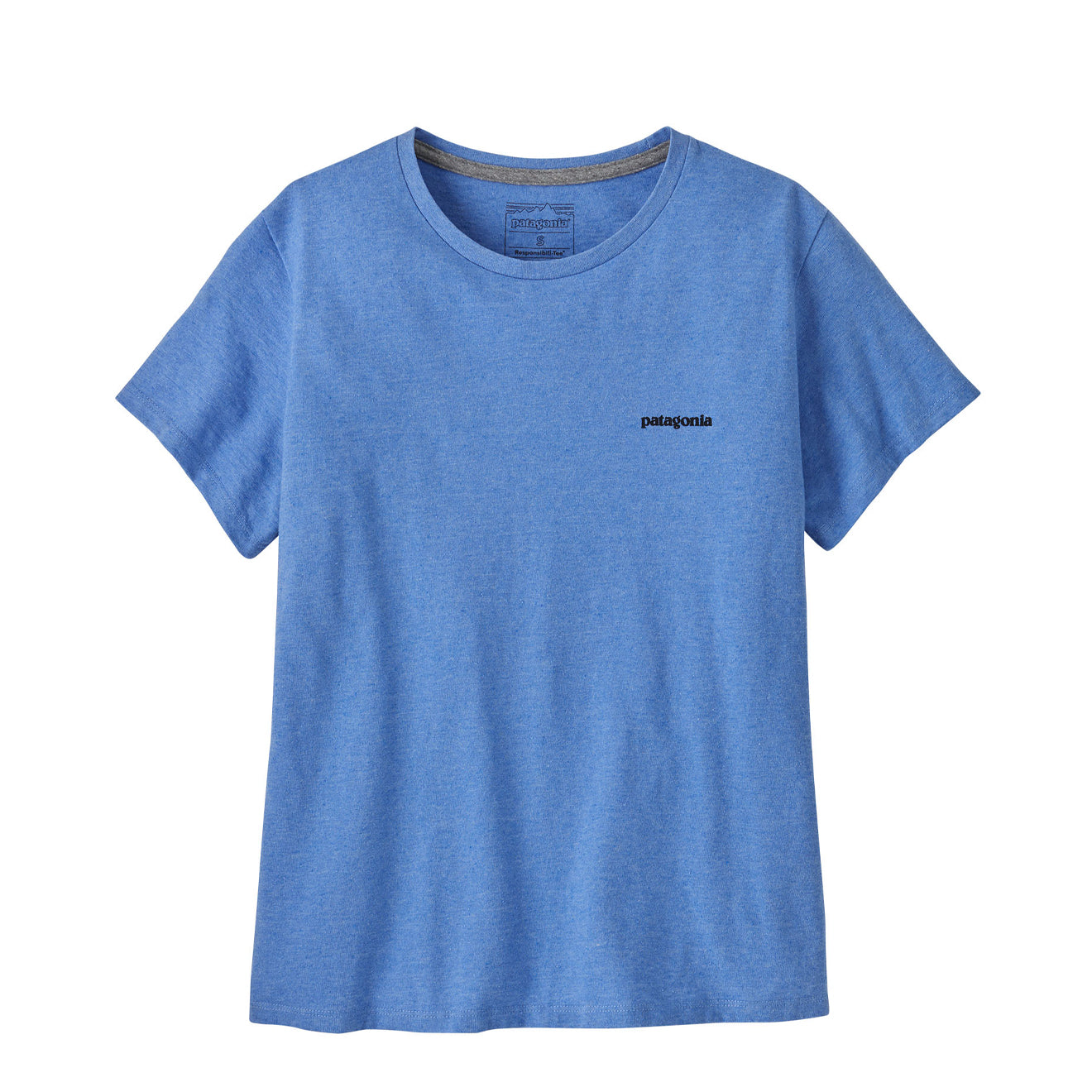 Patagonia Womens P-6 Logo Responsibili-Tee Abundant Blue