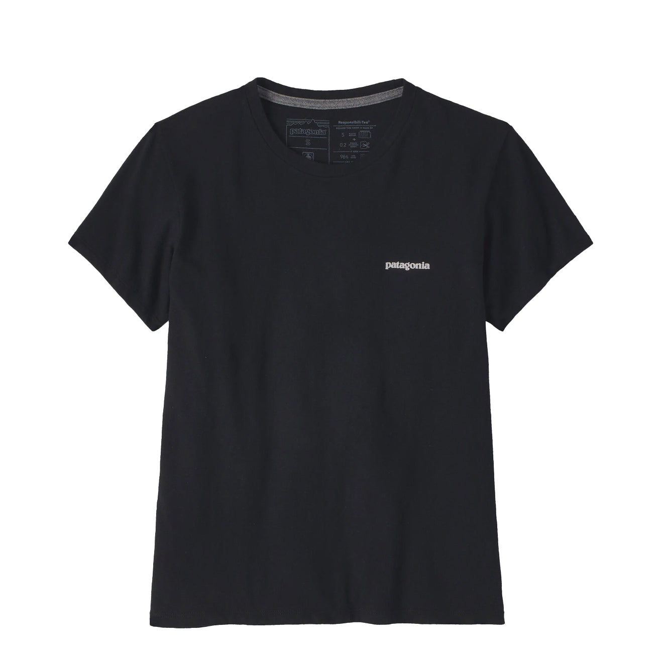 Patagonia Womens P-6 Logo Responsibili-Tee Black