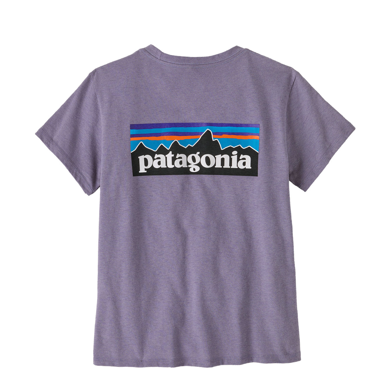 Patagonia Womens P-6 Logo Responsibili-Tee Concrete Purple