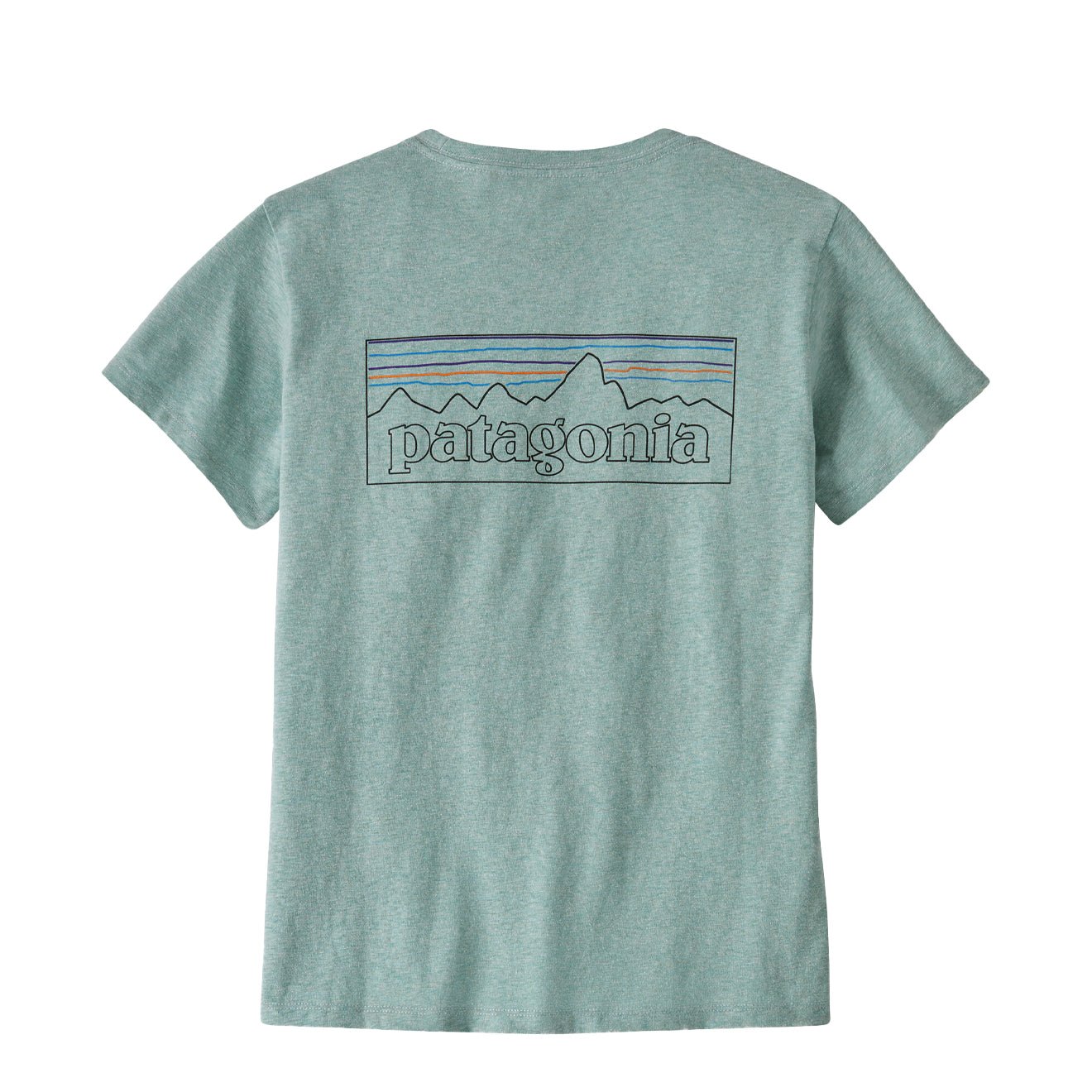 Patagonia Womens P-6 Logo Responsibili-Tee P-6 Outline Virtually Blue - The Sporting Lodge