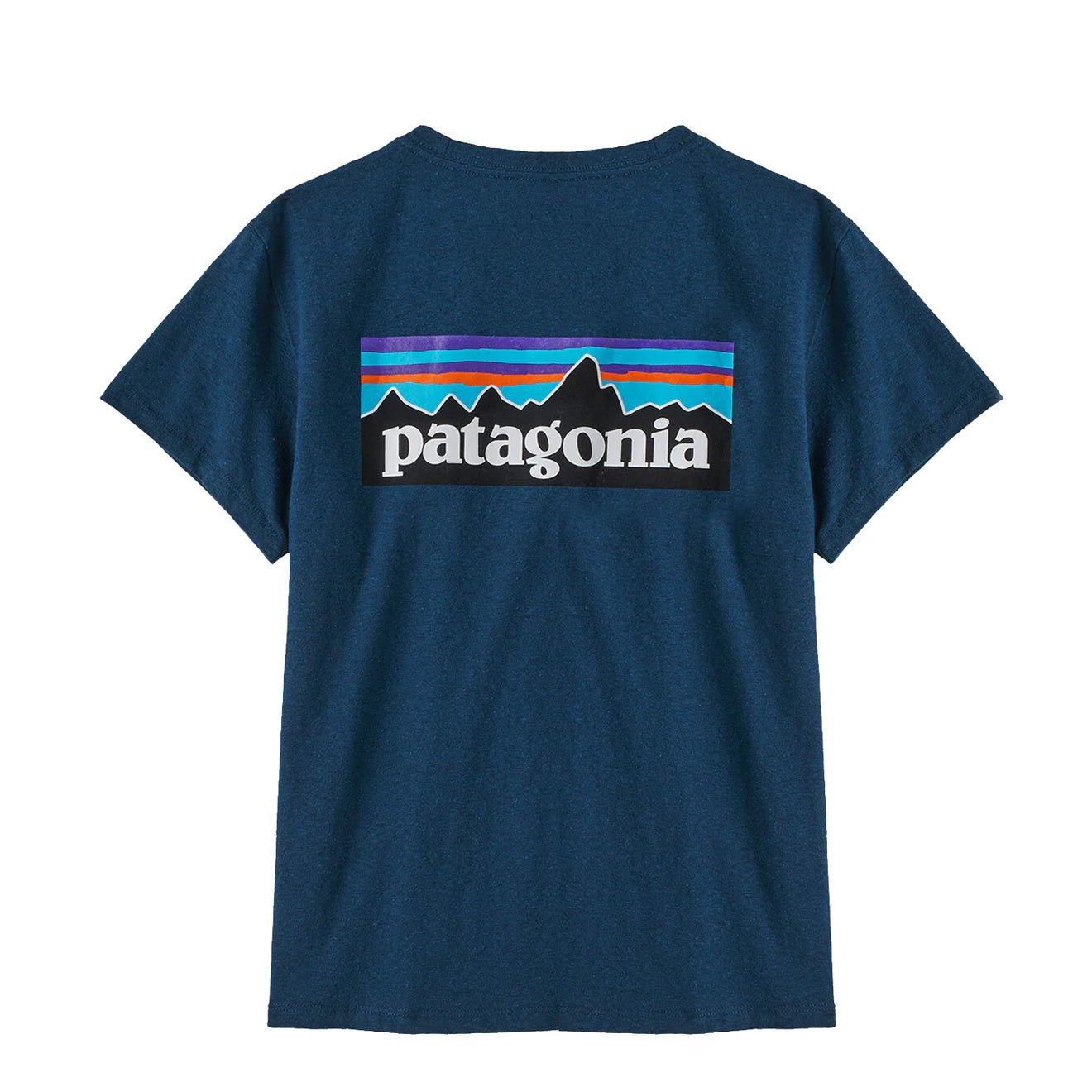 Patagonia Womens P - 6 Logo Responsibili Tee Tidepool Blue - The Sporting Lodge