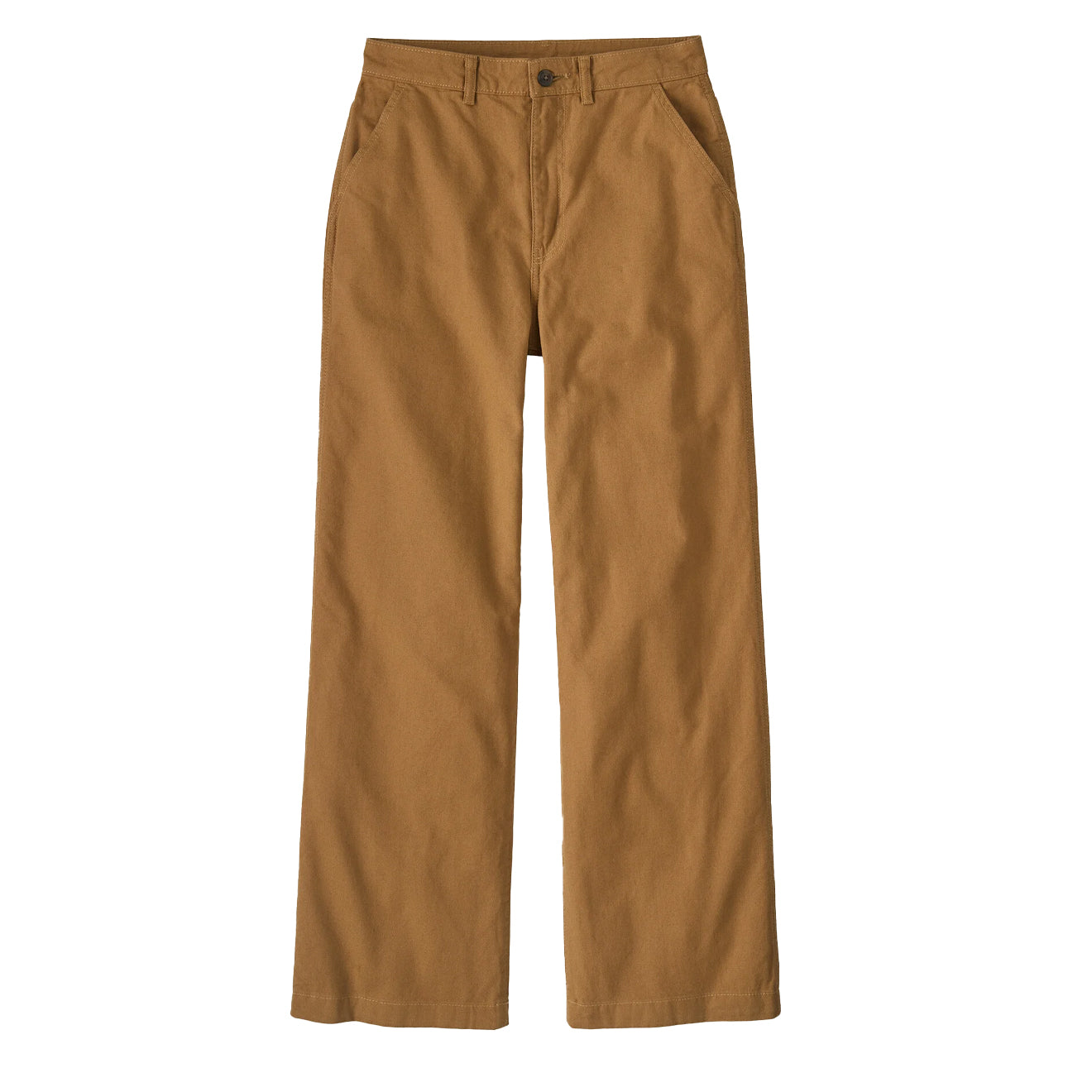 Patagonia Womens Point Reyes Canvas Wide-Leg Pants Nest Brown