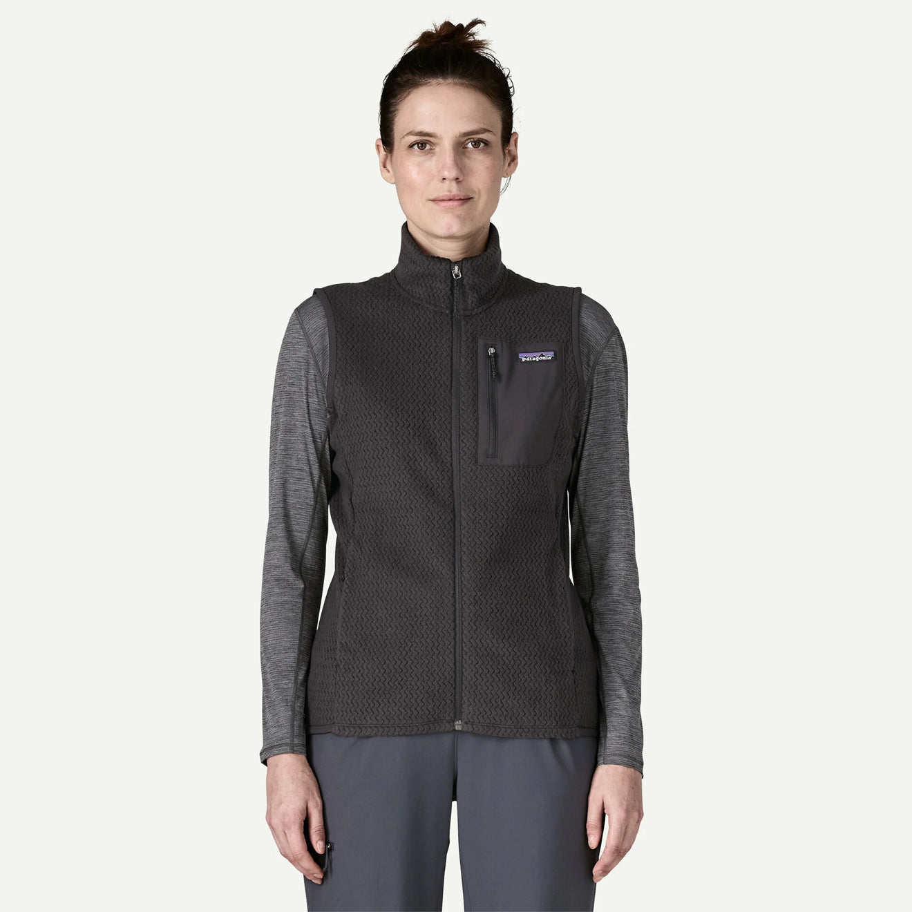 Patagonia Womens R1 Air Fleece Vest Black