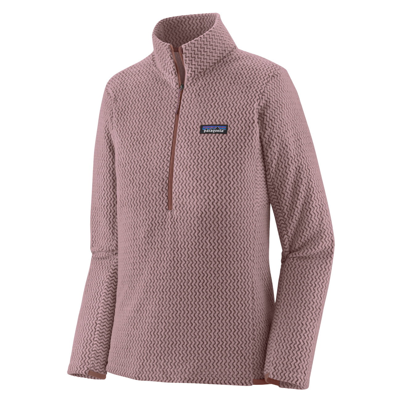 Patagonia Womens R1 Air Zip Neck Stormy Mauve - The Sporting Lodge