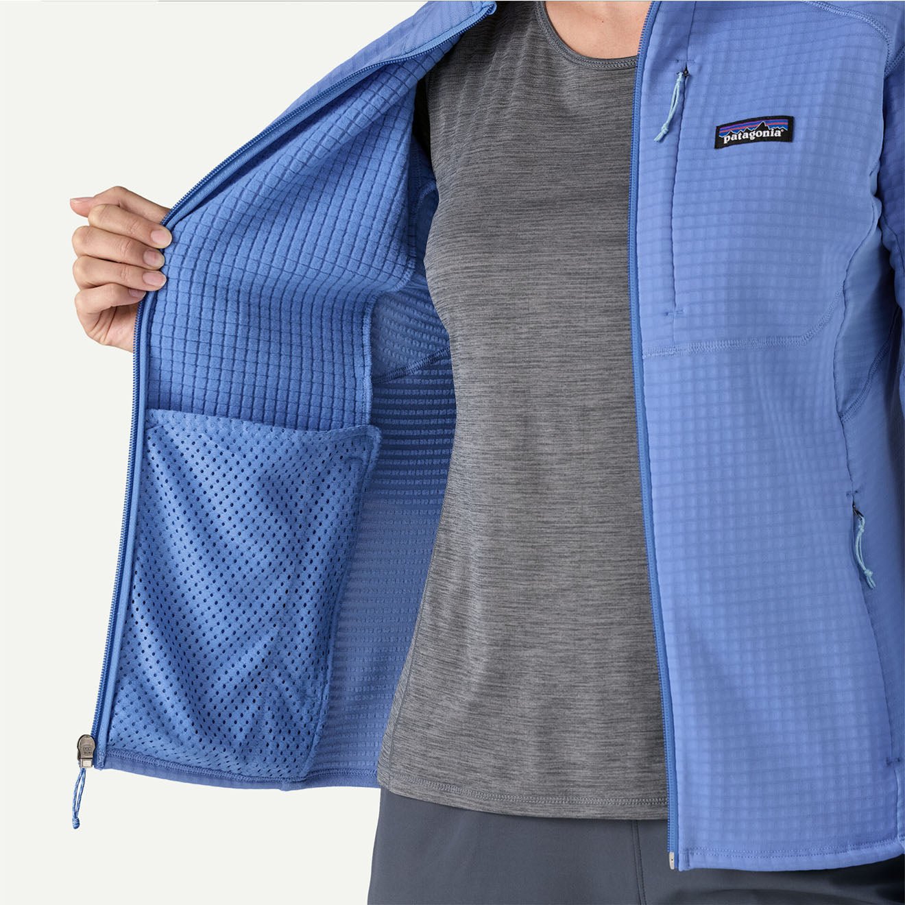 Patagonia Womens R1 Jacket Abundant Blue - The Sporting Lodge