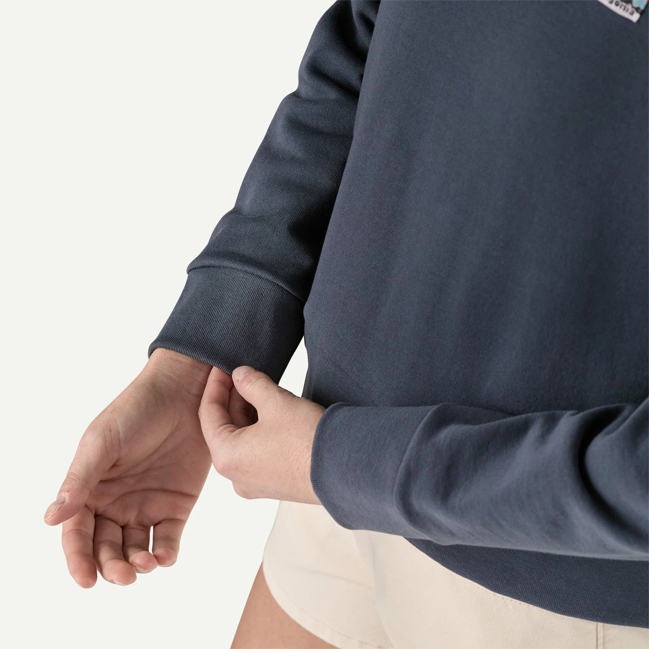 Patagonia Womens Regenerative Organic Certified Cotton Essential Hoody Wool White - The Sporting Lodge