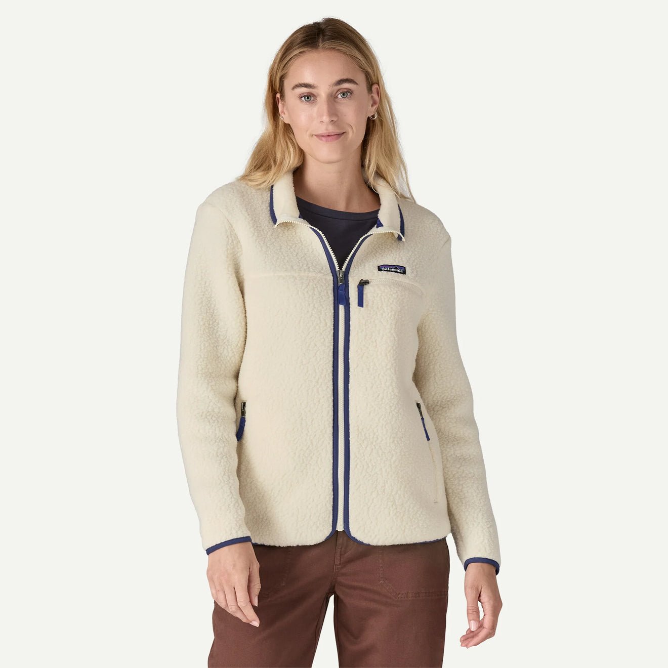 Patagonia Womens Retro Pile Fleece Jacket Permafrost Purple - The Sporting Lodge