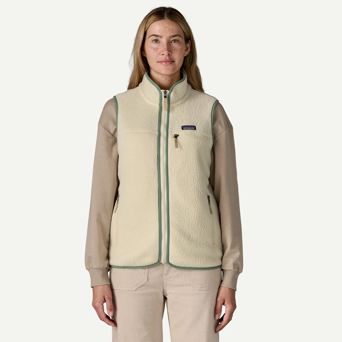 Patagonia Womens Retro Pile Fleece Vest Otter Brown - The Sporting Lodge