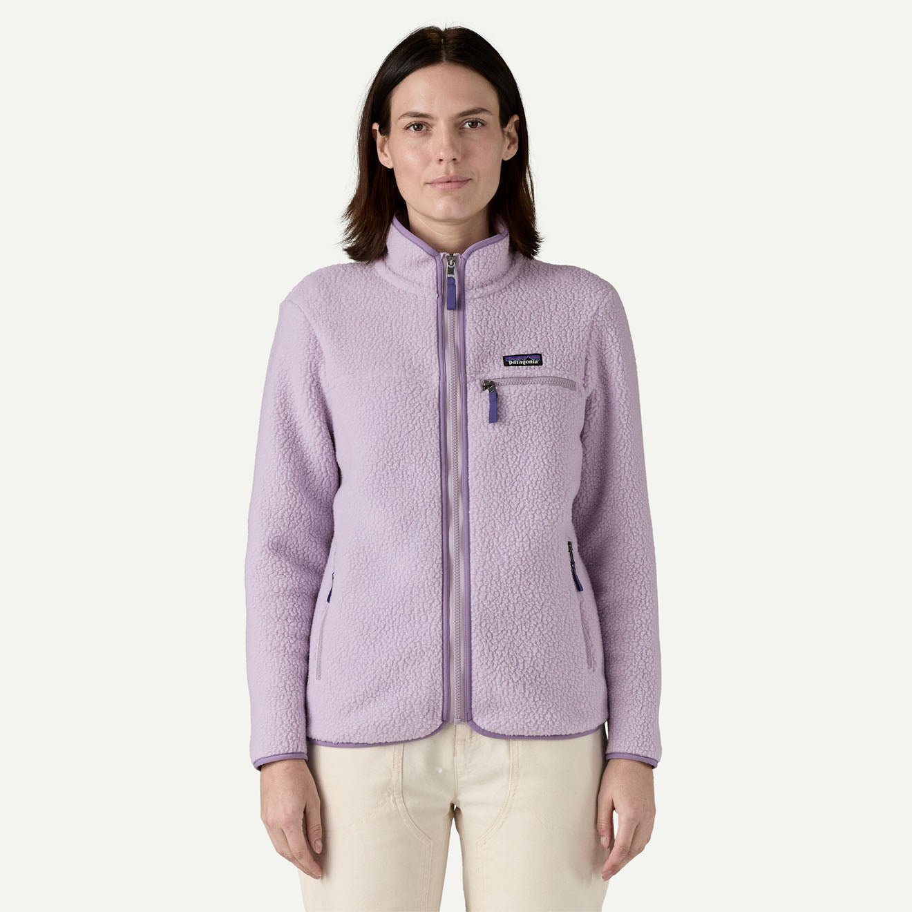 Patagonia Womens Retro Pile Jacket Foxglove Purple - The Sporting Lodge