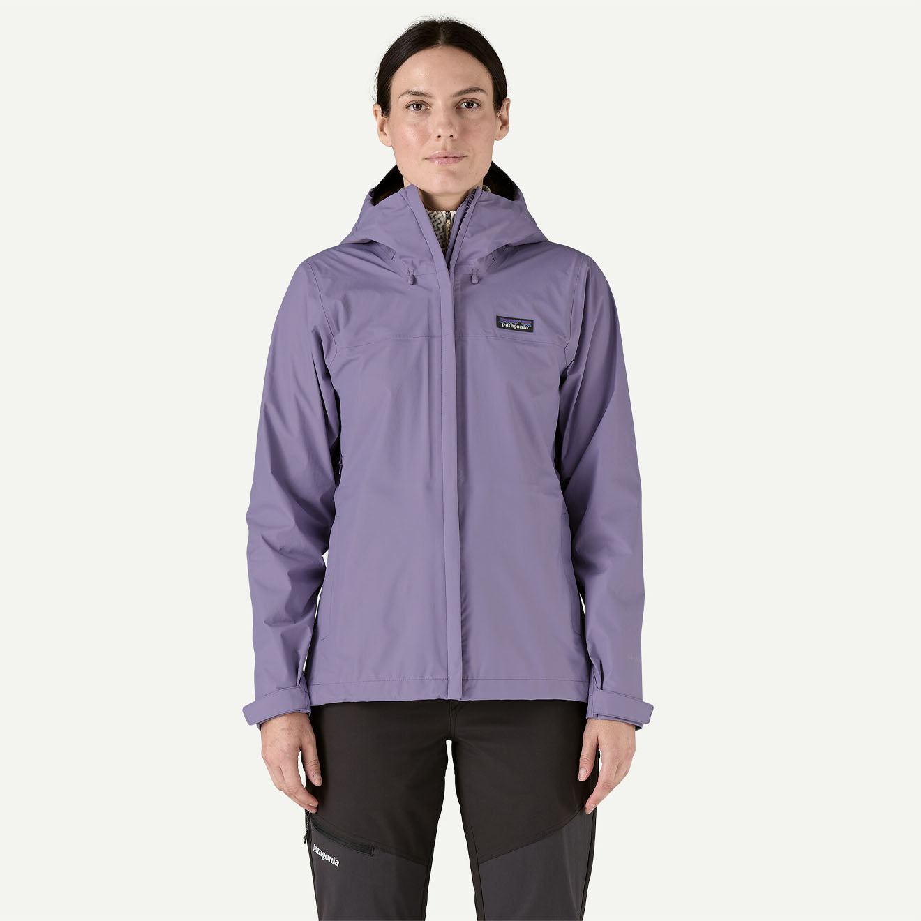Patagonia Womens Torrentshell 3L Rain Jacket Concrete Purple - The Sporting Lodge