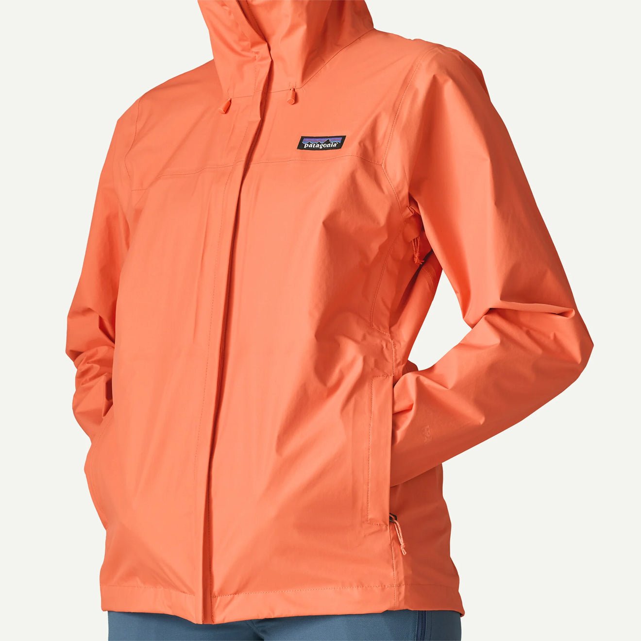 Patagonia Womens Torrentshell 3L Rain Jacket Peach Sherbet - The Sporting Lodge