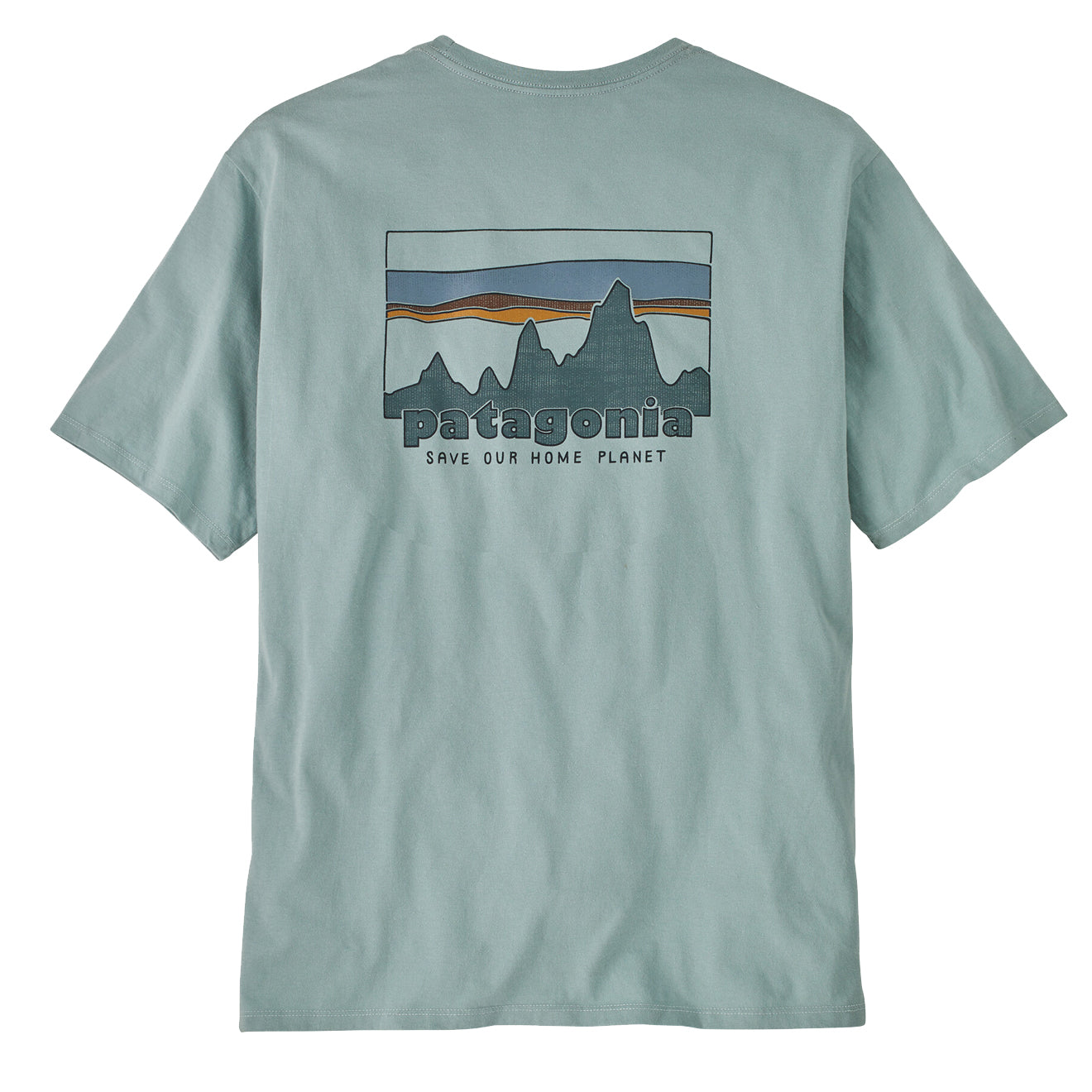 Patagonia '73 Skyline Organic T-Shirt Thermal Blue - The Sporting Lodge