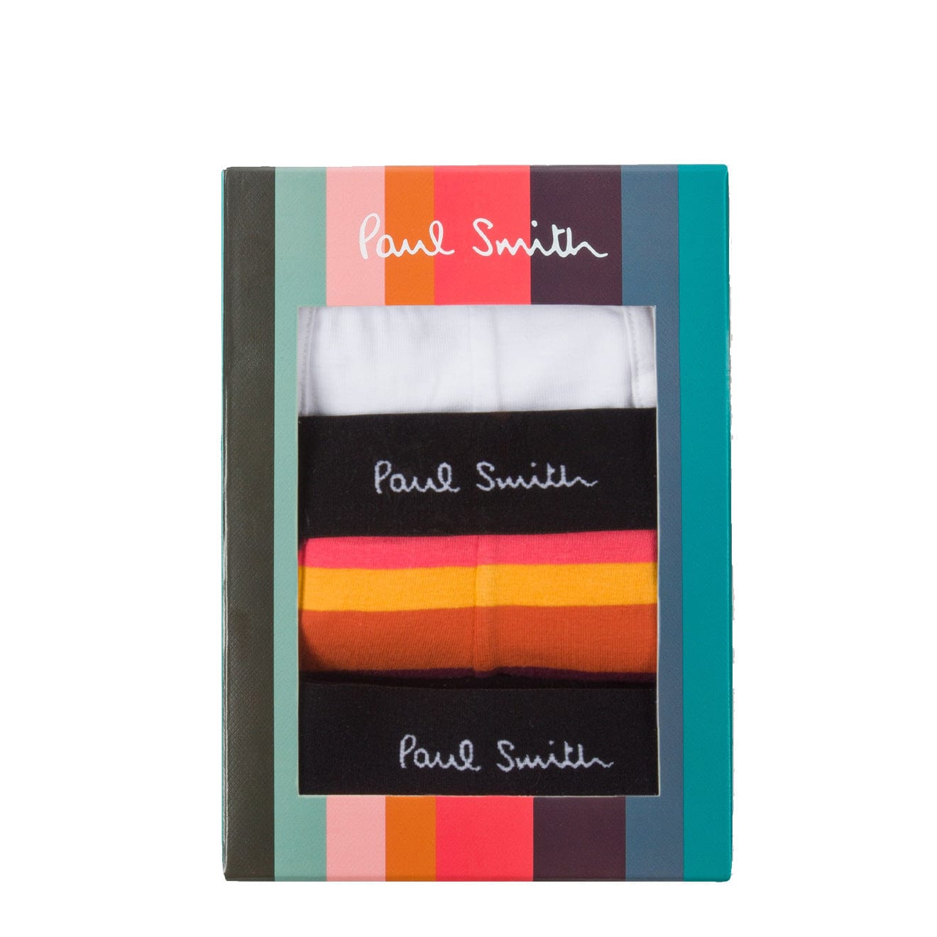 Paul Smith 3 Pack Trunk Black / Green Stripe / White - The Sporting Lodge