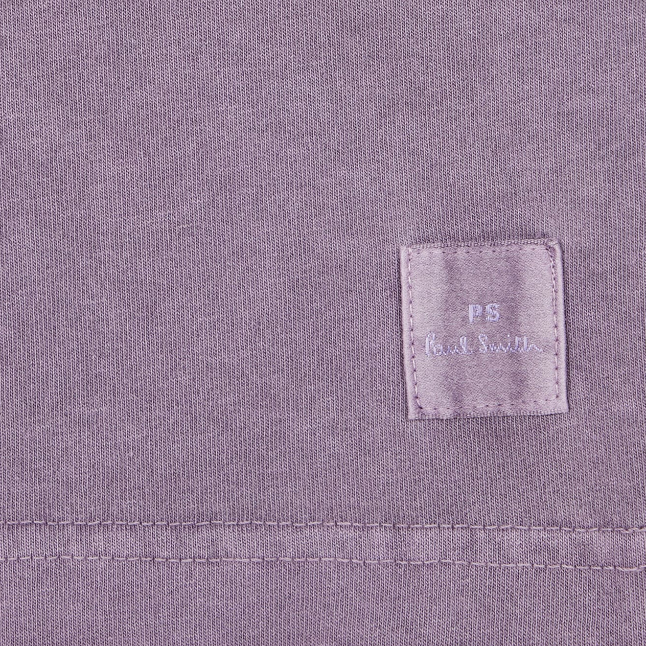 Paul Smith Acid Wash Cotton Polo Shirt Purple