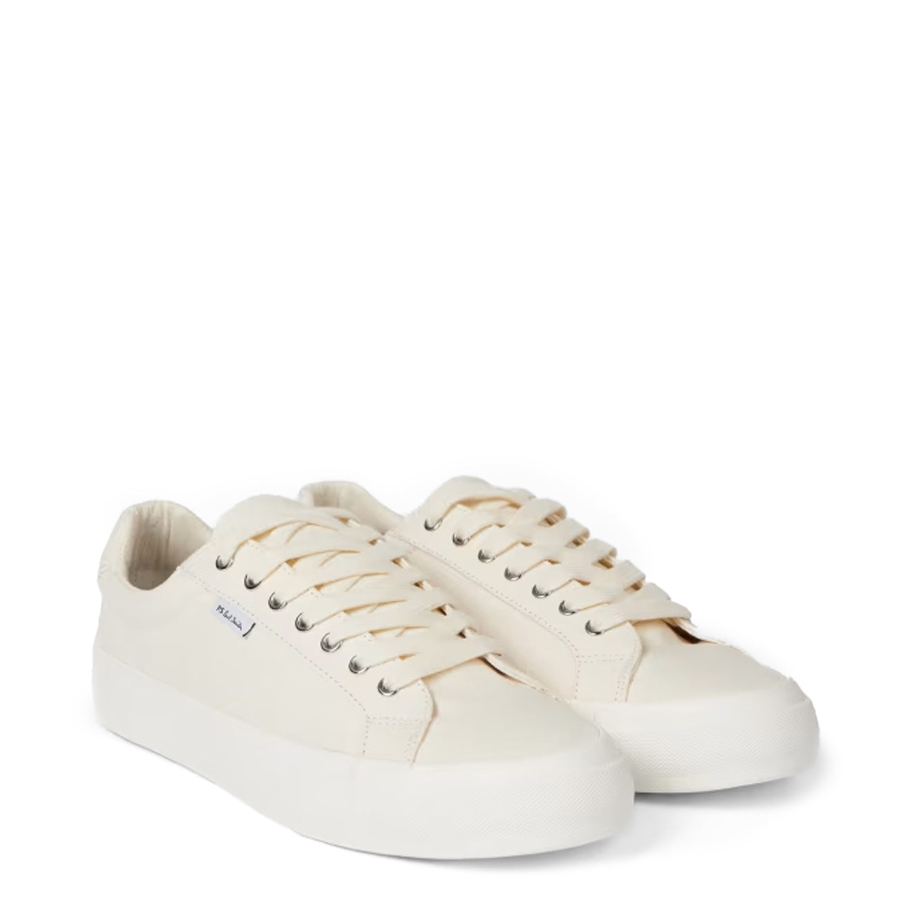 Paul Smith Amos Canvas Trainers Ecru - The Sporting Lodge