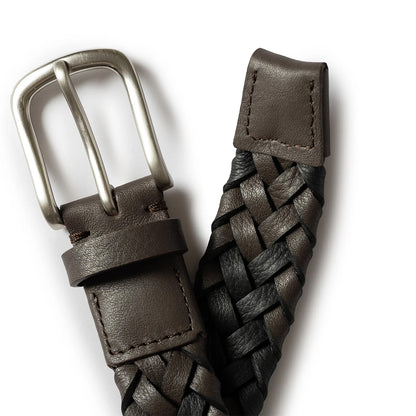 Paul Smith Belt Tubular Braided Brown - The Sporting Lodge