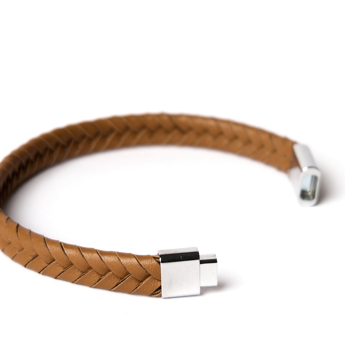 Paul Smith Braided Leather Bracelet Tan - The Sporting Lodge
