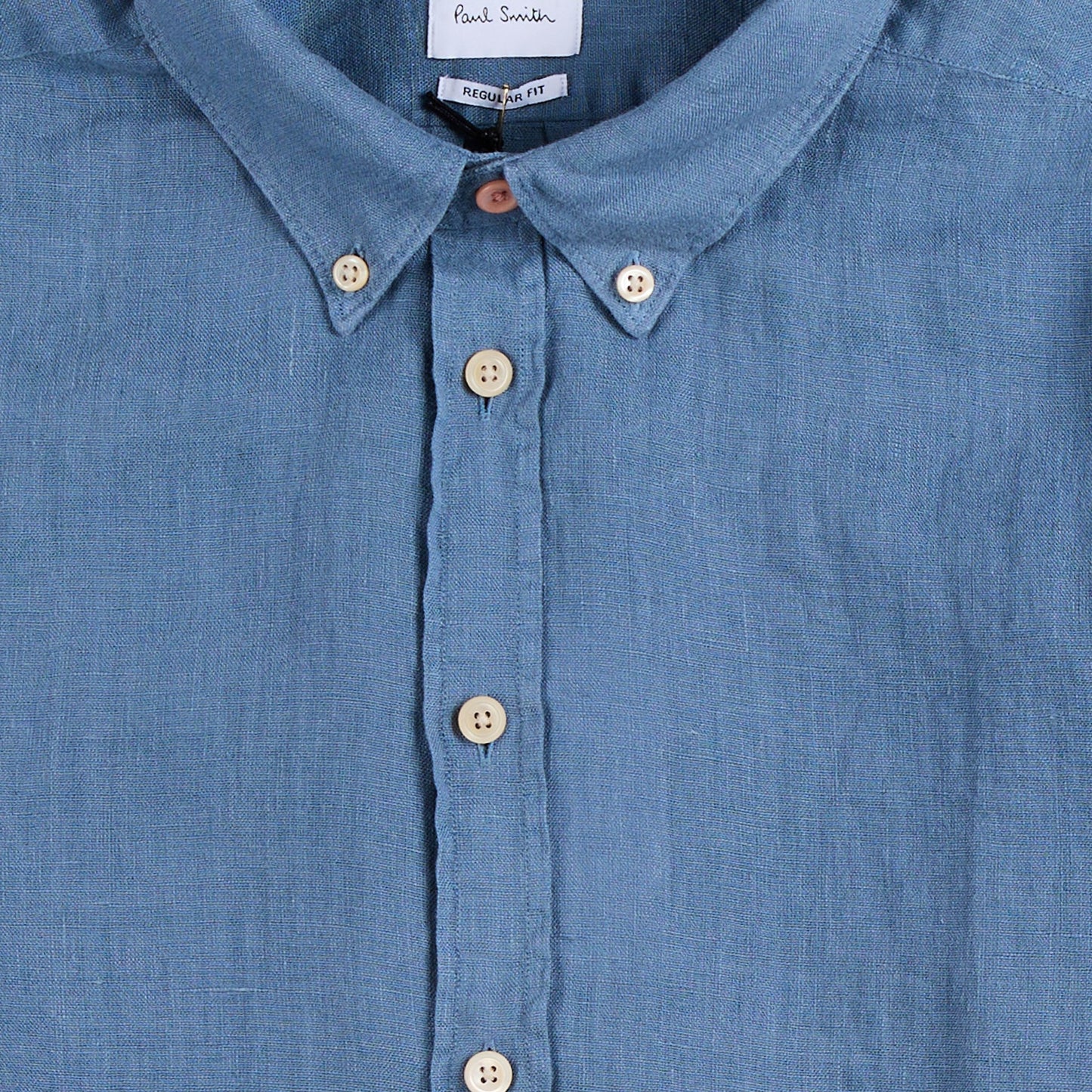 Paul Smith Button Down Collar Shirt Greyish Blue - The Sporting Lodge
